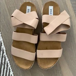 Steve Madden wedges worn once!